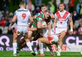 The Rabbitohs have again fallen short, losing 28-14 to the Dragons. (Steven Markham/AAP PHOTOS)